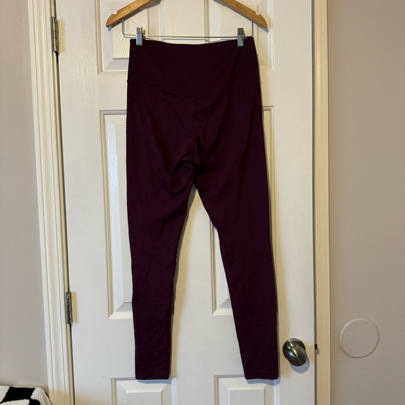 Girlfriend Collective High-Waisted Leggings | Size Medium | Burgundy | 0315 - Picture 2 of 3
